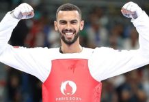 أولمبياد باريس.. التونسي القطوسي يحصد ذهبية التايكوندو لوزن 80 كلغ أولمبياد باريس.. التونسي القطوسي يحصد ذهبية التايكوندو لوزن 80 كلغ