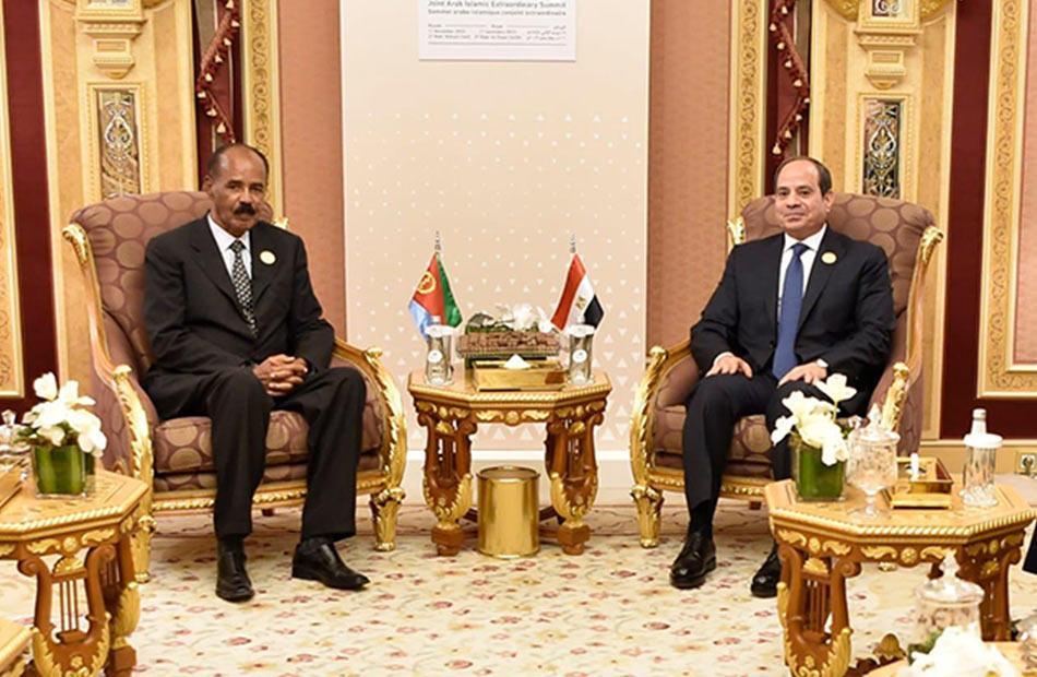 الرئيس السيسي يبحث مع نظيره الإريتري العلاقات الثنائية والأوضاع الإقليمية الرئيس السيسي يبحث مع نظيره الإريتري العلاقات الثنائية والأوضاع الإقليمية