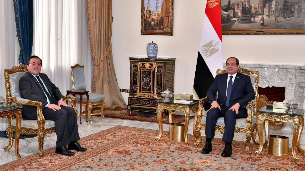 مصر وإسبانيا يؤكدان ضرورة التوصل إلى تهدئة شاملة للأوضاع في غزة ولبنان مصر وإسبانيا يؤكدان ضرورة التوصل إلى تهدئة شاملة للأوضاع في غزة ولبنان