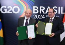 100 عام من العلاقات.. مصر والبرازيل تدشنان “شراكة استراتيجية” 100 عام من العلاقات.. مصر والبرازيل تدشنان "شراكة استراتيجية"