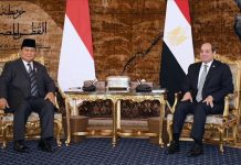 رئيسا مصر وإندونيسيا يبحثان الأوضاع في غزة وسوريا ولبنان رئيسا مصر وإندونيسيا يبحثان الأوضاع في غزة وسوريا ولبنان