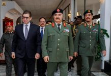 حفتر يبحث مع رئيس المخابرات المصرية التطورات الليبية والإقليمية حفتر يبحث مع رئيس المخابرات المصرية التطورات الليبية والإقليمية