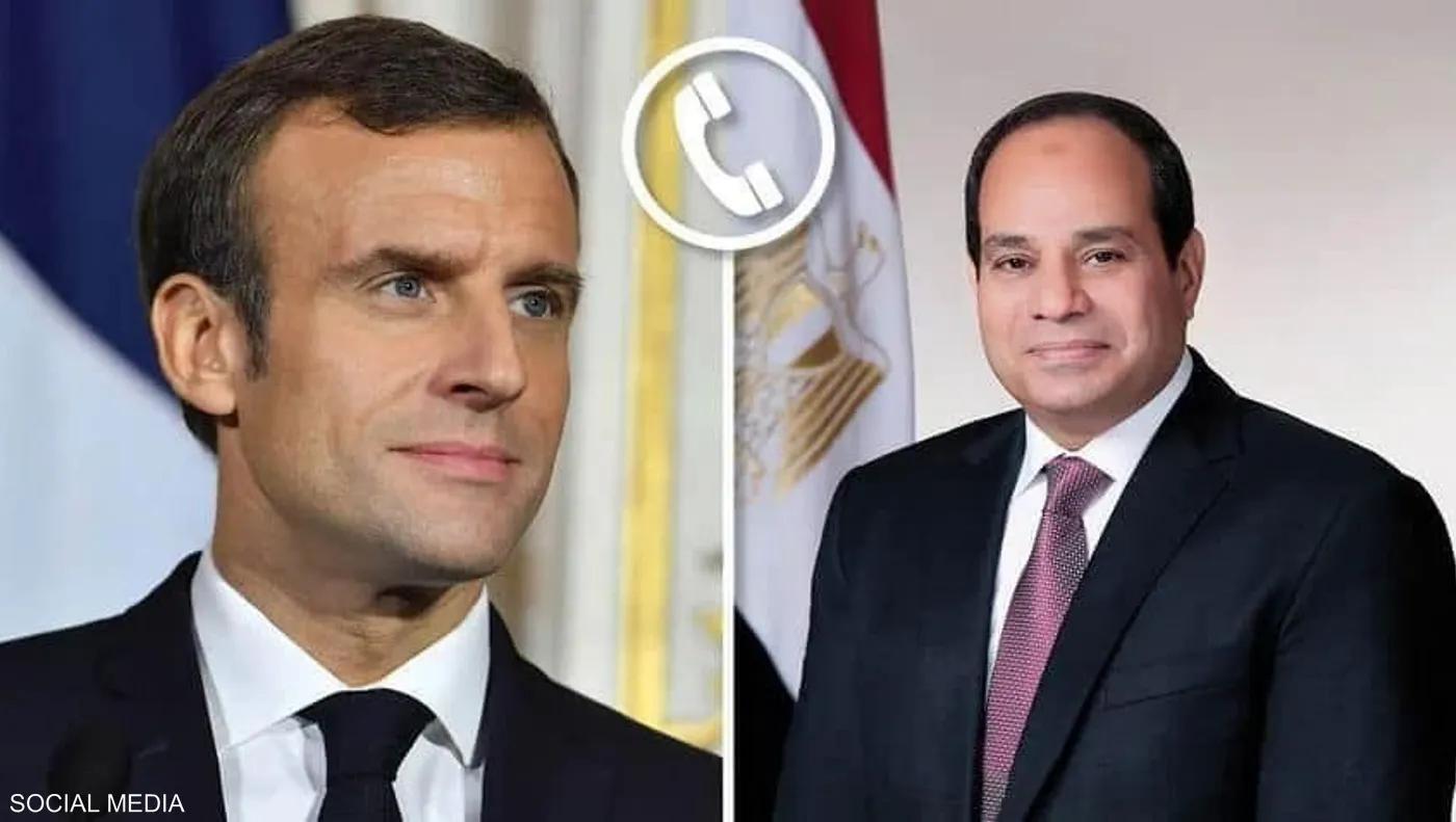 السيسي لماكرون: دعم حل الدولتين ضرورة دولية السيسي لماكرون: دعم حل الدولتين ضرورة دولية