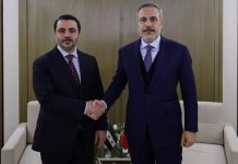 عبد العاطي التقى الشيباني في أنقرة بحضور هاكان فيدان عبد العاطي التقى الشيباني في أنقرة بحضور هاكان فيدان