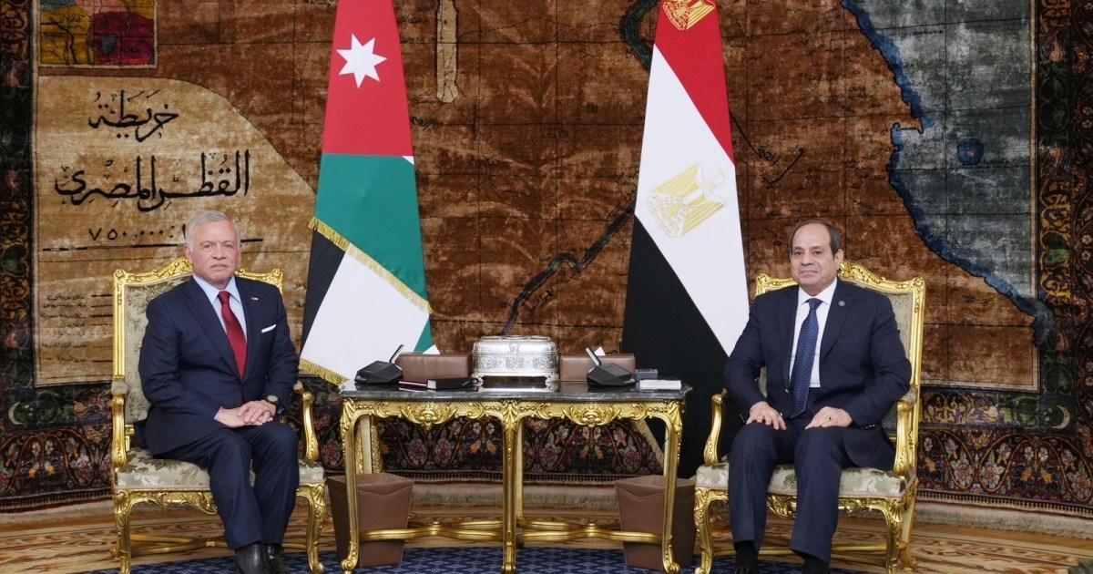 السيسي وعبد الله الثاني يؤكدان ضرورة قيام الدولة الفلسطينية السيسي وعبد الله الثاني يؤكدان ضرورة قيام الدولة الفلسطينية