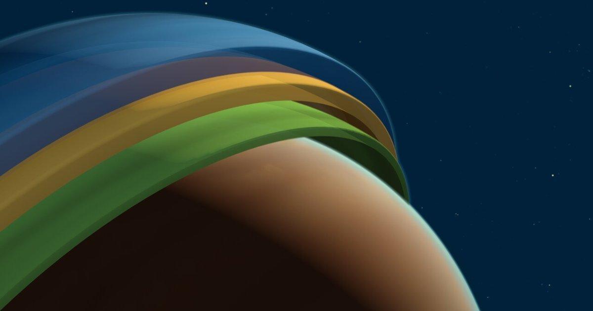 رسم أول خريطة ثلاثية الأبعاد لغلاف رسم أول خريطة ثلاثية الأبعاد لغلاف