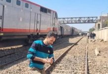 خروج قطار مصري عن القضبان دون خسائر في الأرواح خروج قطار مصري عن القضبان دون خسائر في الأرواح