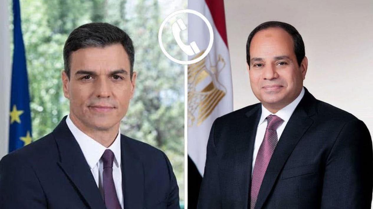 السيسي وسانشيز يرفضان العمليات العسكرية الإسرائيلية في غزة السيسي وسانشيز يرفضان العمليات العسكرية الإسرائيلية في غزة