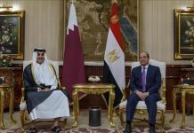 مصر وقطر تؤكدان ضرورة وقف حرب وتحقيق المصالحة الفلسطينية مصر وقطر تؤكدان ضرورة وقف حرب وتحقيق المصالحة الفلسطينية