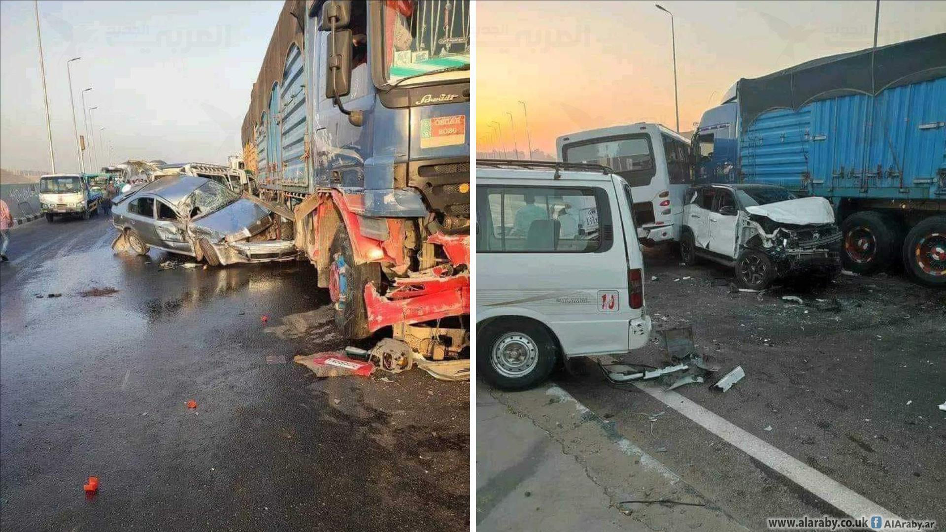 "طرق الموت": مقتل 5 وإصابة 76 شخصًا بـ9 حوادث خلال ساعات