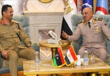 رئيس أركان الجيش المصري يبحث مع خالد حفتر التعاون العسكري والأمني رئيس أركان الجيش المصري يبحث مع خالد حفتر التعاون العسكري والأمني