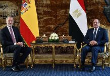 رئيس مصر وملك إسبانيا يطالبان بوقف حرب غزة ويرفضان تهجير الفلسطينيين رئيس مصر وملك إسبانيا يطالبان بوقف حرب غزة ويرفضان تهجير الفلسطينيين