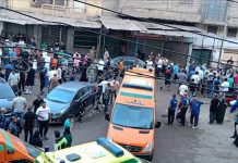 مصرع 8 أشخاص وإصابة 35 إثر حريق بمصنع ملابس مصرع 8 أشخاص وإصابة 35 إثر حريق بمصنع ملابس