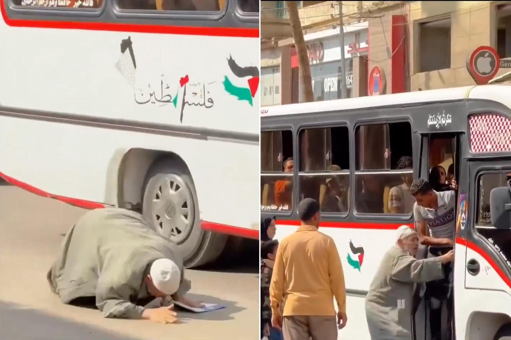 توقيف سائق ومساعده تسببَا في سقوط مسن أثناء صعوده حافلة عامة