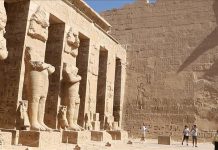معبد “هابو” بمصر.. تحفة فرعونية تتحدى الزمن معبد "هابو" بمصر.. تحفة فرعونية تتحدى الزمن
