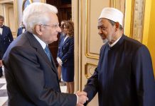 شيخ الأزهر يحث إيطاليا على الاعتراف بدولة فلسطين شيخ الأزهر يحث إيطاليا على الاعتراف بدولة فلسطين