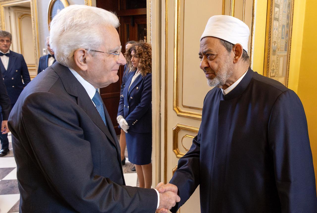 شيخ الأزهر يحث إيطاليا على الاعتراف بدولة فلسطين شيخ الأزهر يحث إيطاليا على الاعتراف بدولة فلسطين