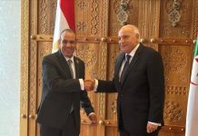 الجزائر ومصر تبحثان تثبيت اتفاق غزة وتحضير اجتماع دول جوار ليبيا الجزائر ومصر تبحثان تثبيت اتفاق غزة وتحضير اجتماع دول جوار ليبيا