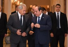 السيسي وشويغو يبحثان التطورات بغزة وتسوية أزمة روسيا وأوكرانيا السيسي وشويغو يبحثان التطورات بغزة وتسوية أزمة روسيا وأوكرانيا