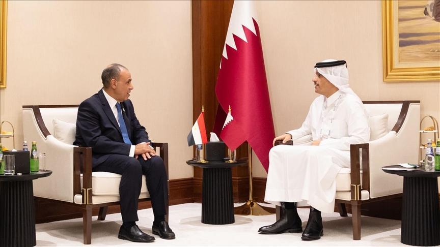 وزيرا خارجية قطر ومصر يبحثان تطورات الأوضاع الميدانية بغزة وزيرا خارجية قطر ومصر يبحثان تطورات الأوضاع الميدانية بغزة