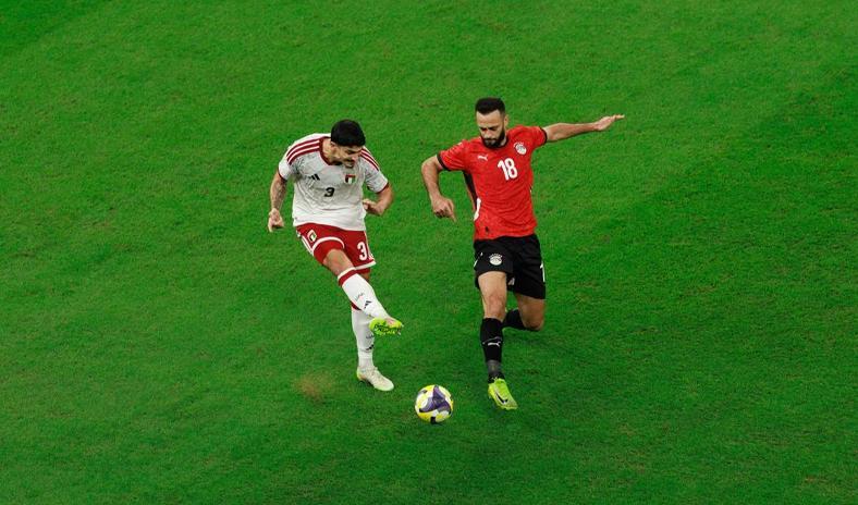 تعادل مثير بين المنتخب المصري ونظيره الإماراتي في كأس العرب