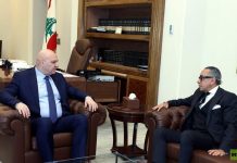 السفير المصري لدى بيروت يلتقي عون السفير المصري لدى بيروت يلتقي عون