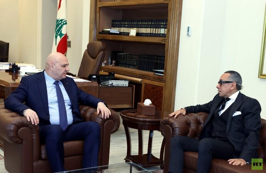 السفير المصري لدى بيروت يلتقي عون السفير المصري لدى بيروت يلتقي عون