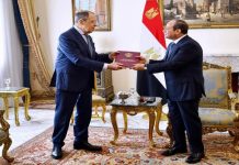 لافروف يلتقي السيسي في القاهرة لافروف يلتقي السيسي في القاهرة