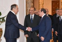 السيسي ولافروف يبحثان تعزيز العلاقات وتطورات غزة وليبيا والسودان السيسي ولافروف يبحثان تعزيز العلاقات وتطورات غزة وليبيا والسودان