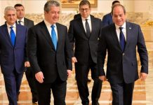 السيسي يبحث مع بارزاني التعاون الأمني بين مصر والعراق