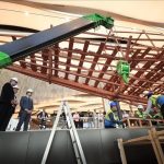 نقل ألواح ثاني مراكب خوفو وبدء تركيبها أمام الجمهور نقل ألواح ثاني مراكب خوفو وبدء تركيبها أمام الجمهور