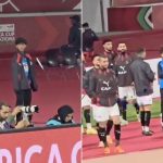 لقطة إنسانية.. نجم مصر محمد شحاتة يعطي معطفه لجامع الكرات لقطة إنسانية.. نجم مصر محمد شحاتة يعطي معطفه لجامع الكرات