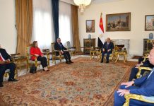 ليبيا ضمن ملفات مباحثات السيسي ومستشار الرئيس الأمريكي بالقاهرة ليبيا ضمن ملفات مباحثات السيسي ومستشار الرئيس الأمريكي بالقاهرة