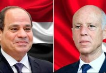 السيسي وقيس سعيد يؤكدان عمق العلاقات التاريخية بين مصر وتونس السيسي وقيس سعيد يؤكدان عمق العلاقات التاريخية بين مصر وتونس