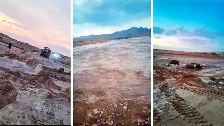 إعادة فتح طرق تجمع النهايات بسيناء بعد السيول إعادة فتح طرق تجمع النهايات بسيناء بعد السيول