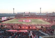 علم فلسطين يخطف الأضواء باحتفال تكريم منتخب مصر بعد المونديال علم فلسطين يخطف الأضواء باحتفال تكريم منتخب مصر بعد المونديال