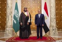 رئيس مصر وولي العهد السعودي يؤكدان ضرورة خفض التصعيد الإقليمي رئيس مصر وولي العهد السعودي يؤكدان ضرورة خفض التصعيد الإقليمي