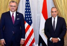 عبد العاطي وبولس يناقشان أزمات السودان وليبيا عبد العاطي وبولس يناقشان أزمات السودان وليبيا