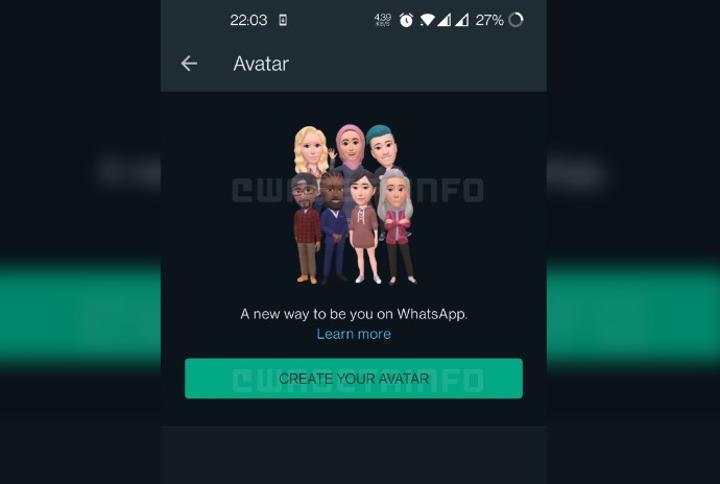 WhatsApp users to soon set avatars as profile pictures WhatsApp users to soon set avatars as profile pictures