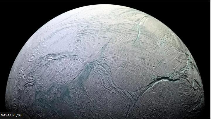 Icy moon of Saturn spews massive water plume