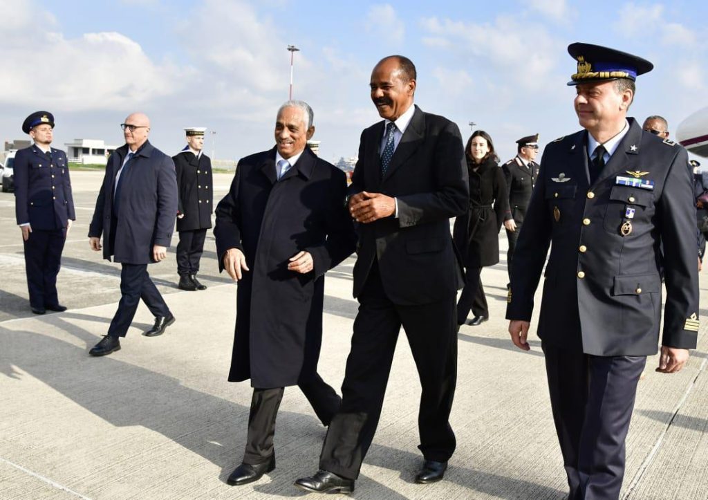 President Isaias Afwerki departs to Italy - Eritrea