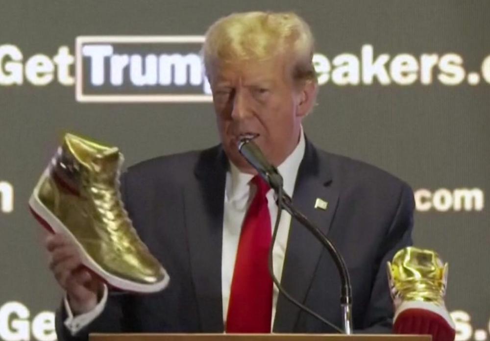 Donald Trump launches ownbrand shoes after 355m fraud fine Eritrea