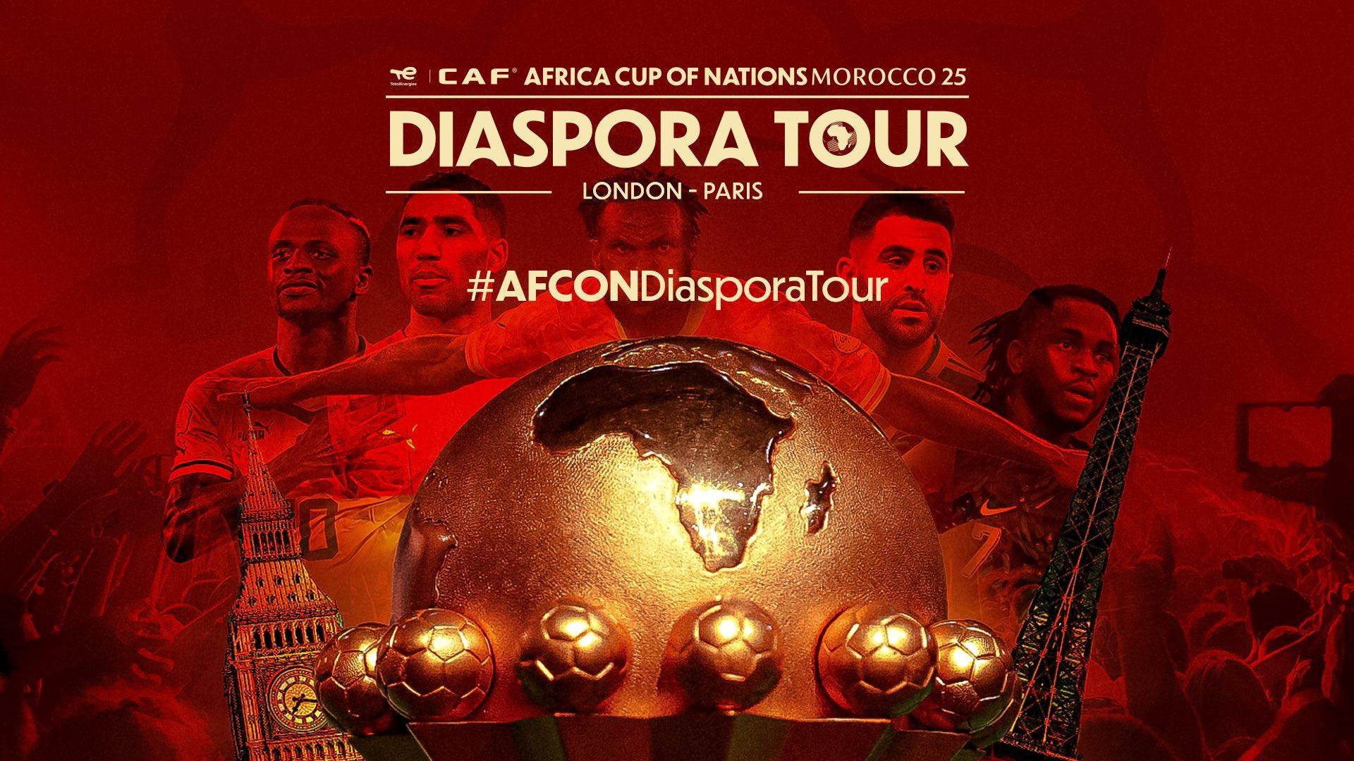 CAF Launches AFCON 2025 Diaspora Tour in London Paris CAF Launches AFCON 2025 Diaspora Tour in London Paris