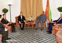 President Isaias Afwerki Meets China’s Envoy to Horn Africa President Isaias Afwerki Meets China's Envoy to Horn Africa