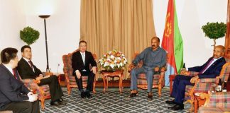 President Isaias Afwerki Meets China’s Envoy to Horn Africa President Isaias Afwerki Meets China's Envoy to Horn Africa