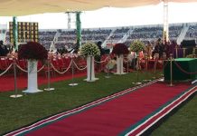 President Daniel Moi’s funeral service underway at Nyayo Stadium