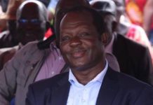 Doris Moi visits CS Raphael Tuju in hospital
