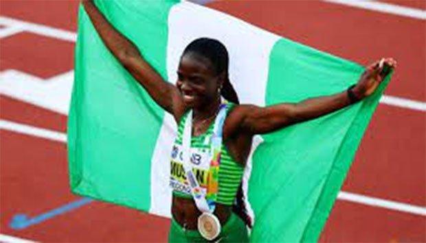 Amusan breaks record with unusual footwear Amusan breaks record with unusual footwear