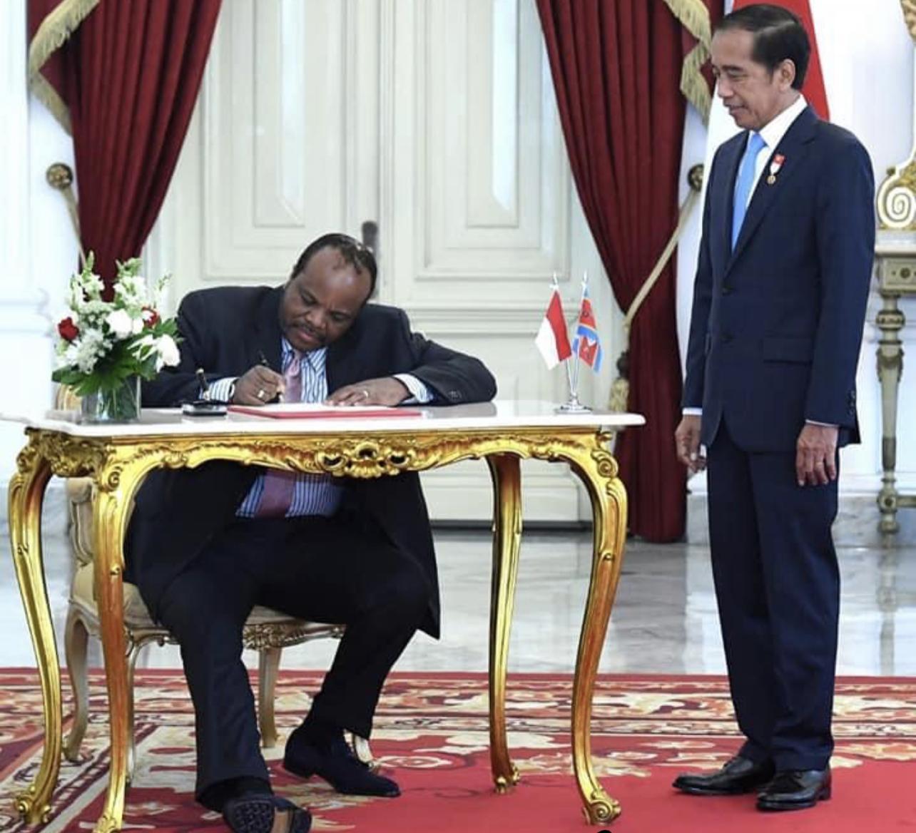 King Mswati meets Indonesia President Joko Widodo to discuss economic cooperation King Mswati meets Indonesia President Joko Widodo to discuss economic cooperation