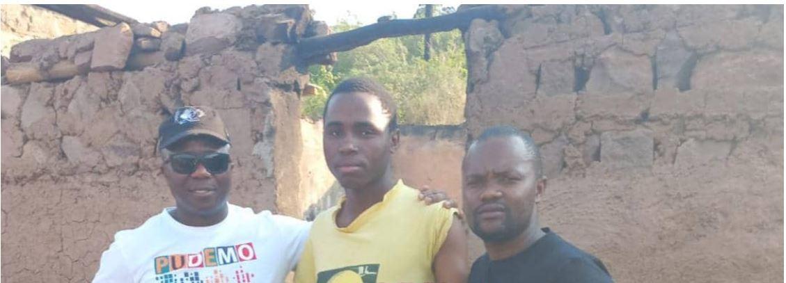 PUDEMO’s Penuel Malinga visits member whose house was burnt by candle fire PUDEMO’s Penuel Malinga visits member whose house was burnt by candle fire